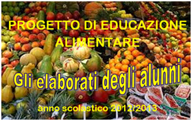 foto prog ed alimentare elaborati alunni