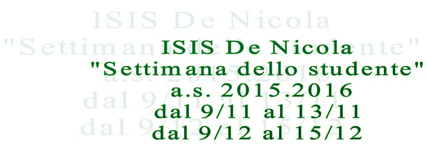 settimana dello studente sito web