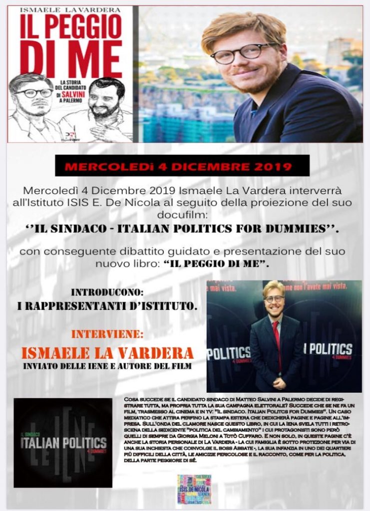 copertina film il sindaco - italian politics for dummies 04.12.2019