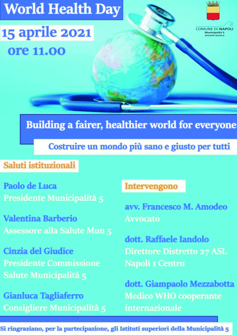 locandina world health day 15.04.2021